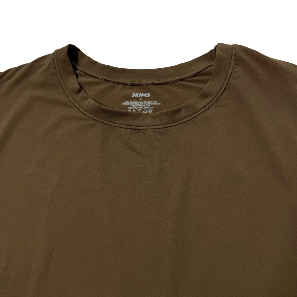 SKIMS Fits Everybody Super Crop T-Shirt Oxide XL - Picture 4 of 11